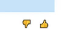 Tiny original feedback prompt between Cassi responses