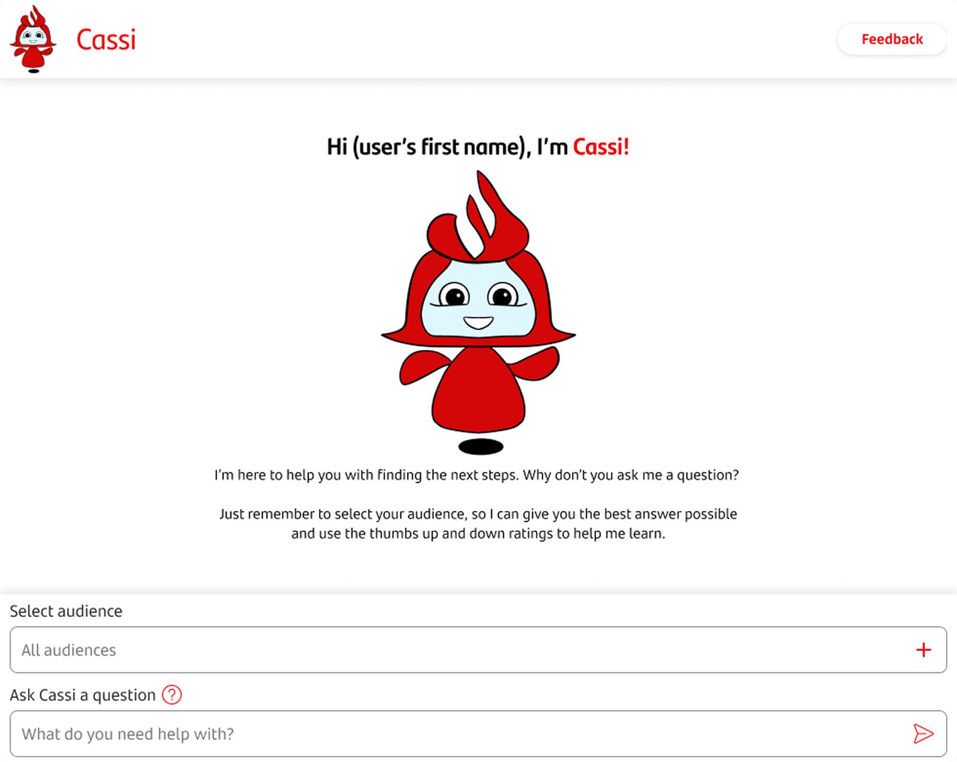 Cassi final design first screen