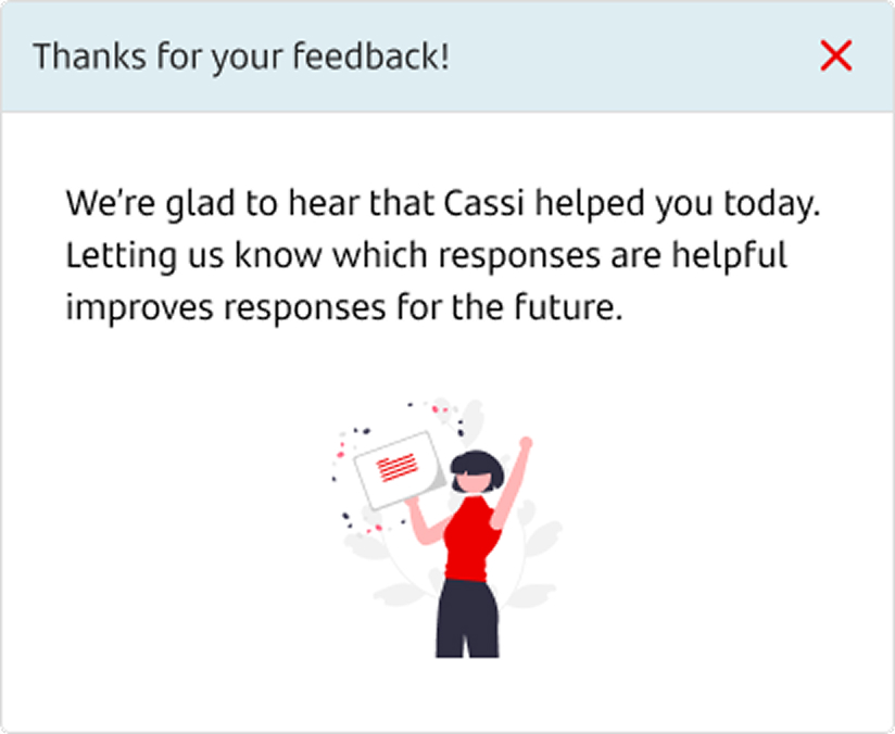 Cassi overlay option for positive feedback